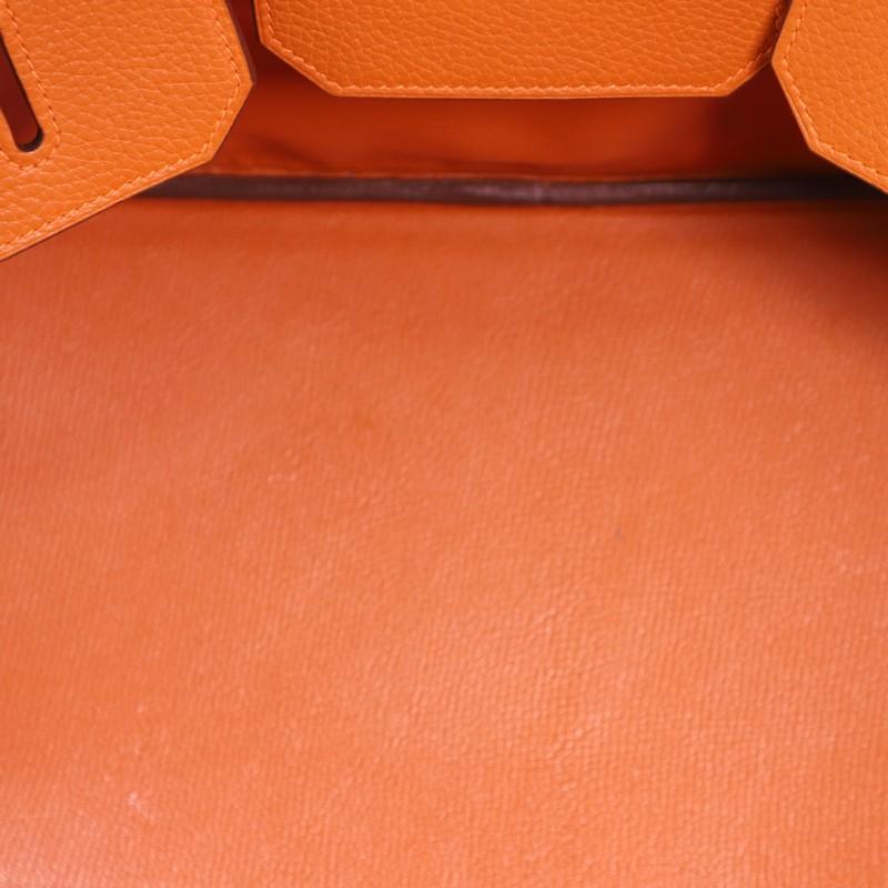 Orange Hermes Model: Birkin JPG Bag Potiron Clemence with Palladium Hardware 42