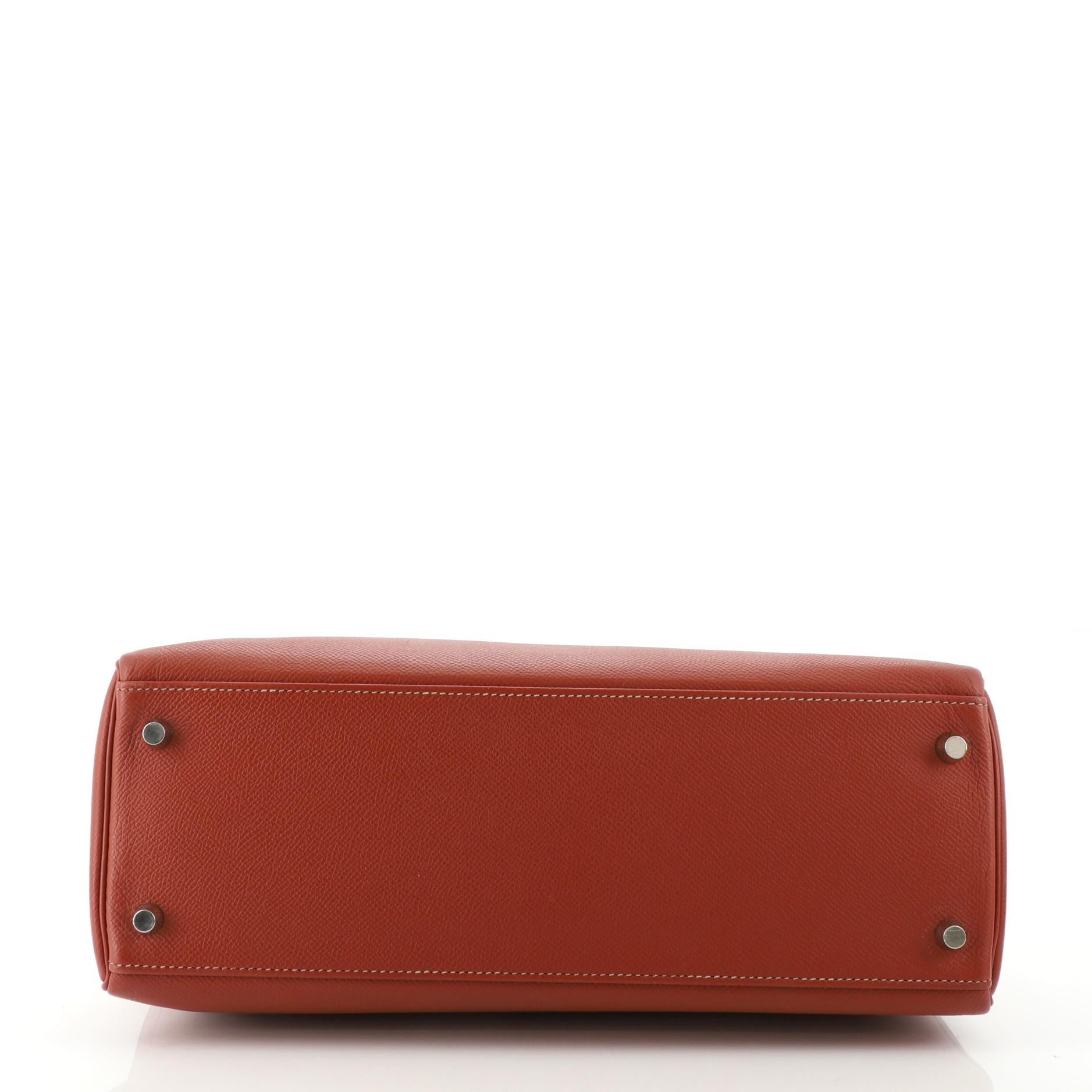 Brown Hermes Model: Candy Kelly Handbag Epsom 32