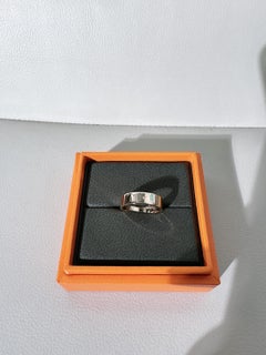 Hermès Modern Style Bague en or rose 18k Taille 51 US 6 Collier de Chien (CDC)