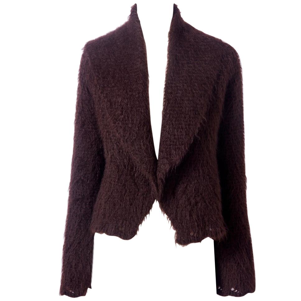 Hermès Mohair Strickjacke