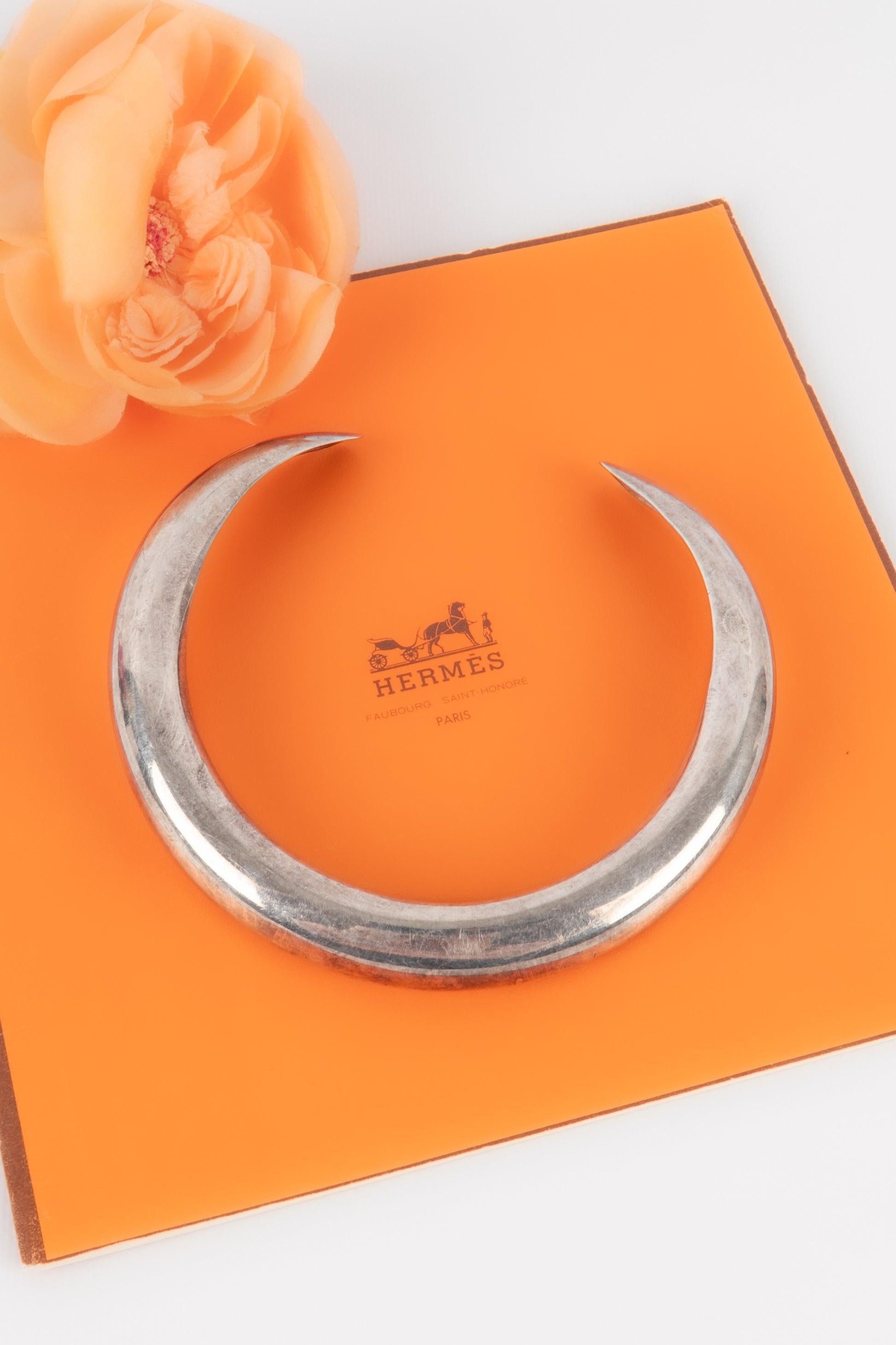 Hermès Mombasa Silber Torque Halskette im Angebot 4