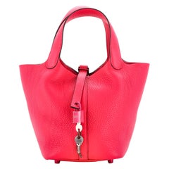 Sac Hermès Monochrome Picotin Lock Clemence PM