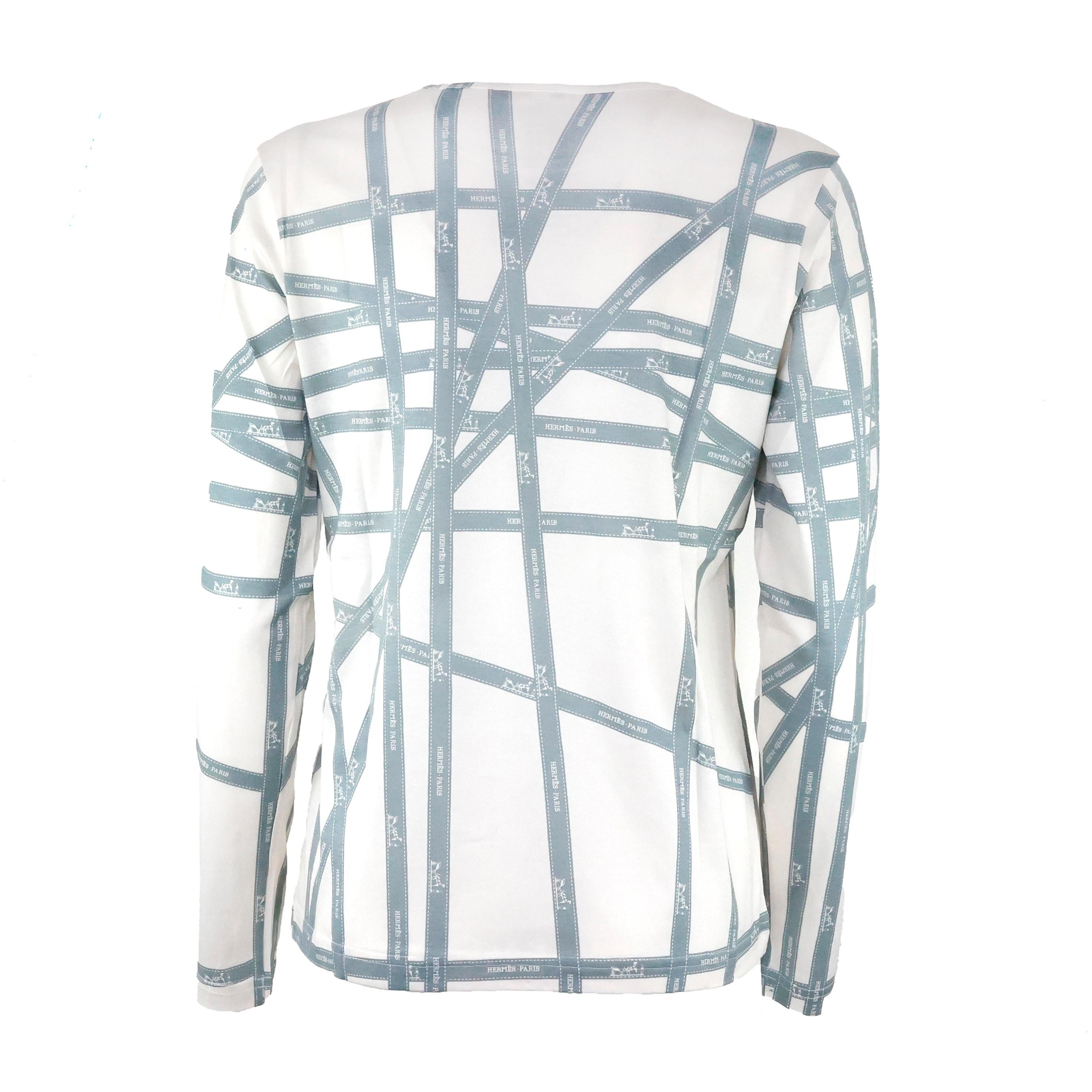Hermès Monogram Langarm-Top / T-Shirt aus Baumwolle. Größe S/M.

Bedingung:
Ungetragen.