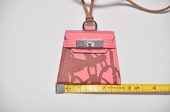 Hermes Monpetitkelly Necklace Large Model Rose Ete  NEW