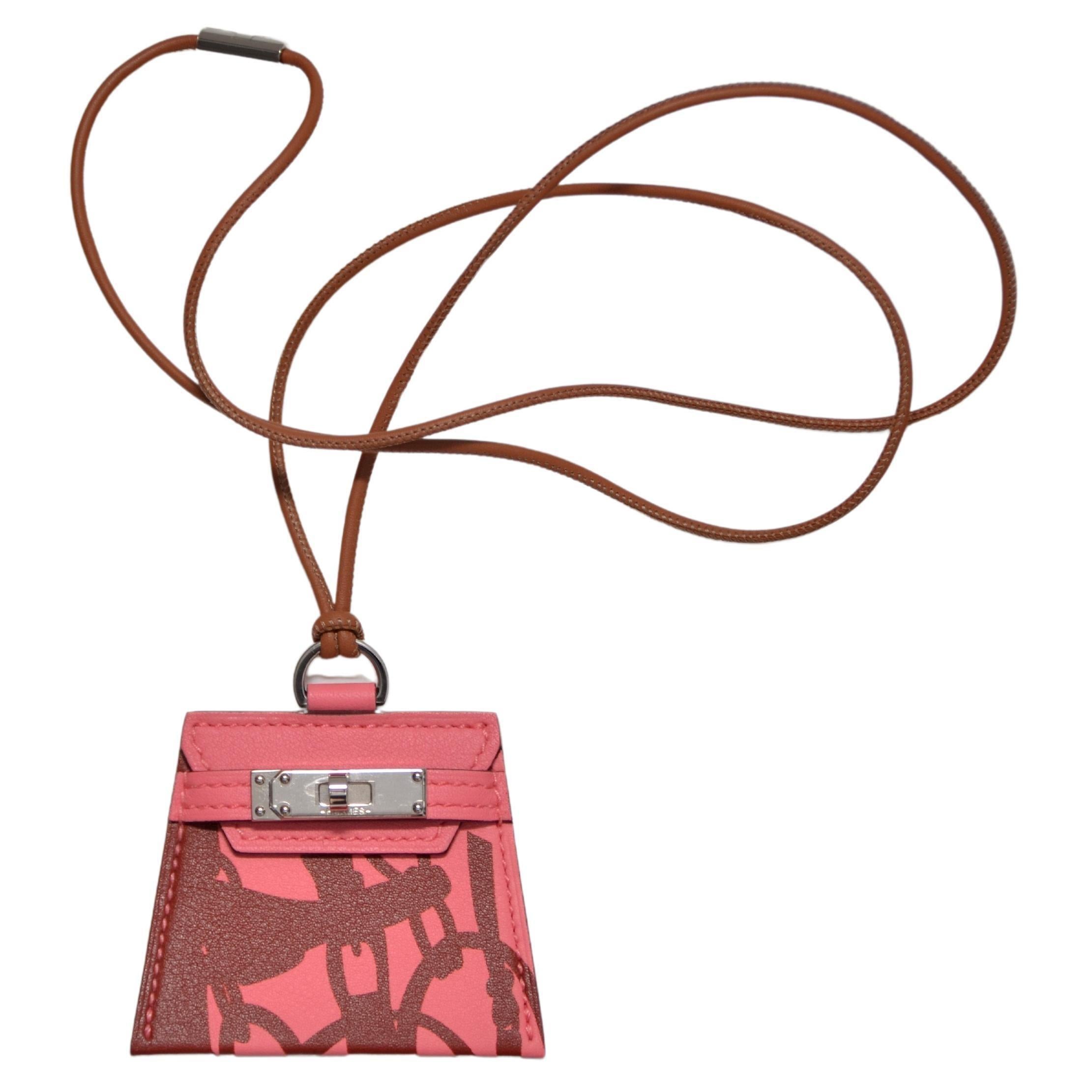 Hermes Collier Monpetitkelly Grand Modèle Rose Ete  NEW en vente 1