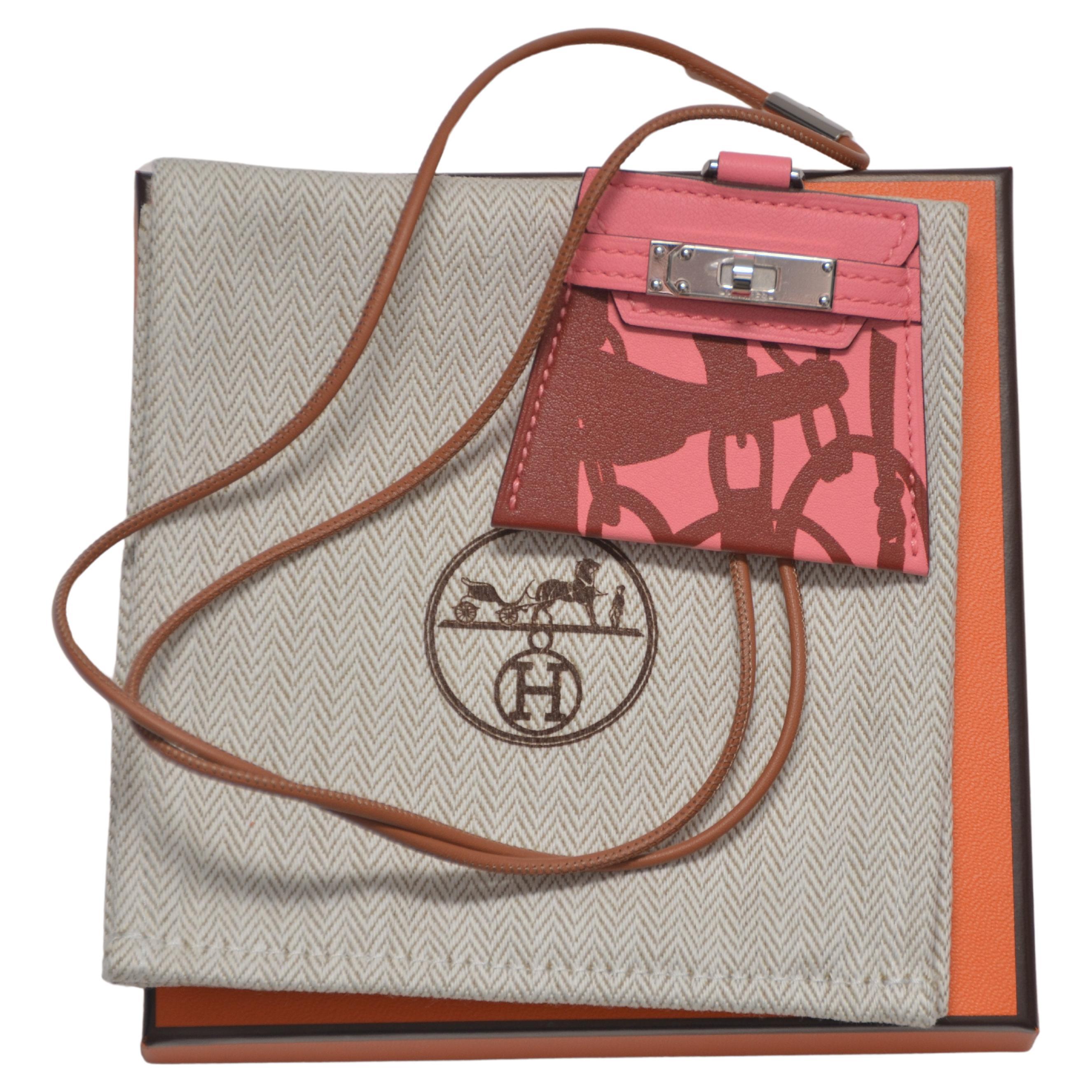 Hermes Collier Monpetitkelly Grand Modèle Rose Ete  NEW en vente