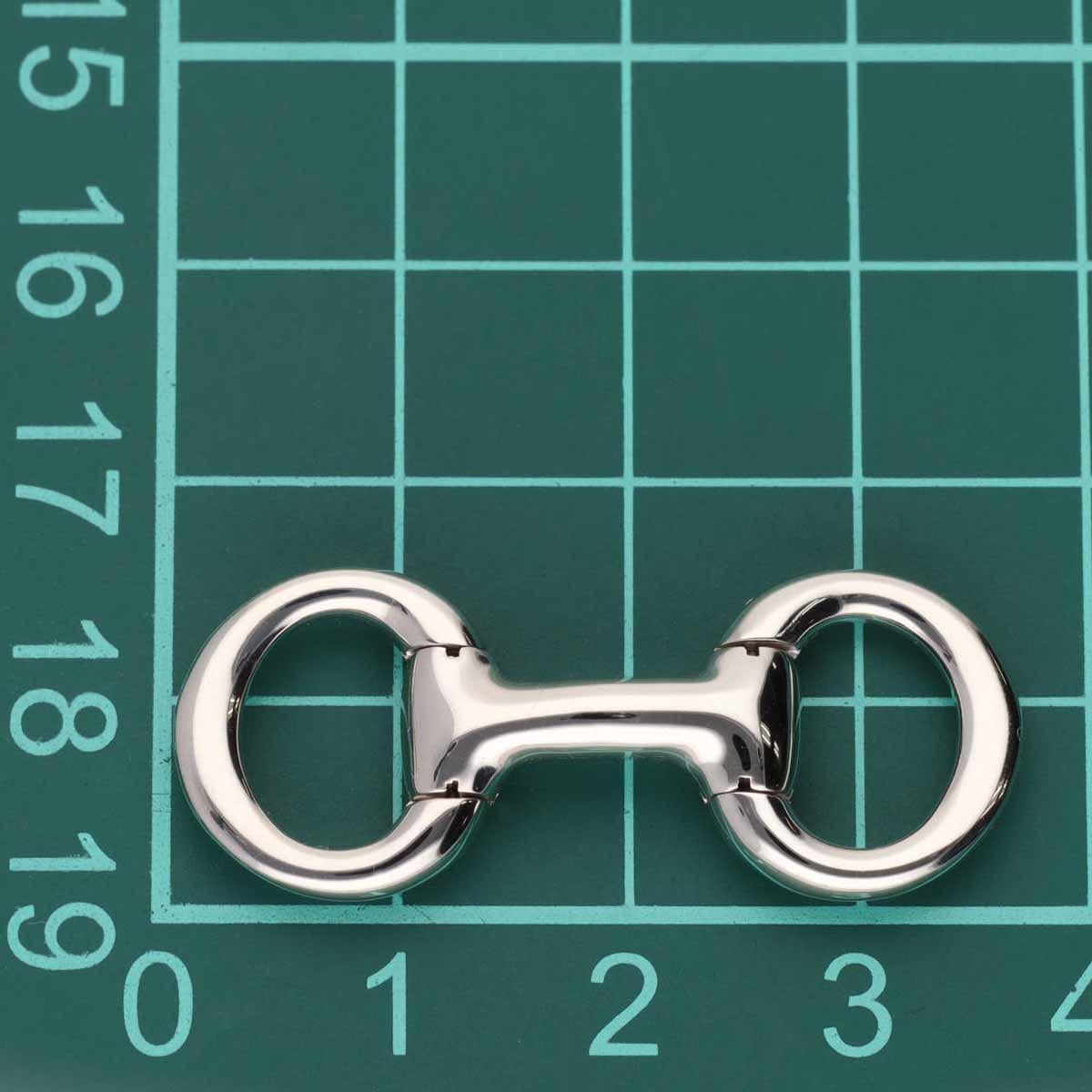 HERMÈS MORS DE FILET H Boutons de manchette en or blanc 18 carats 2