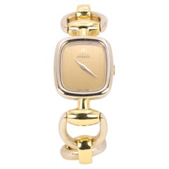 HERMES Mors Watch in Yellow and White Gold