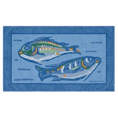 Hermès Mosaic Fishes Terry Beach Towel