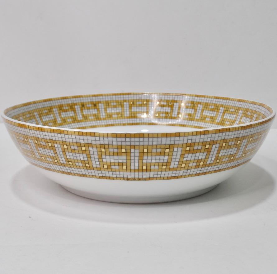 Hermes Mosaique 24 Gold Cereal Bowl For Sale 1