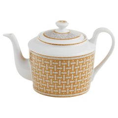 Hermes Mosaique Au 24 Gold Teapot