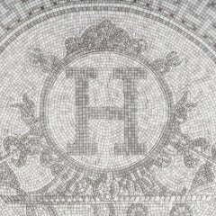 Hermes Mosaique Au 24 Platinum Tart Platter Porcelain