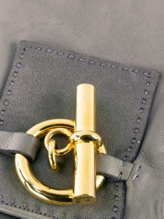 Hermès Mouse Grey Leather Gloves