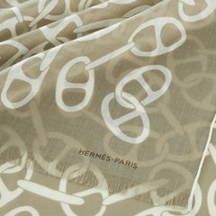 Hermes Muffler Naoussa Megalo Scarf Desert Cotton