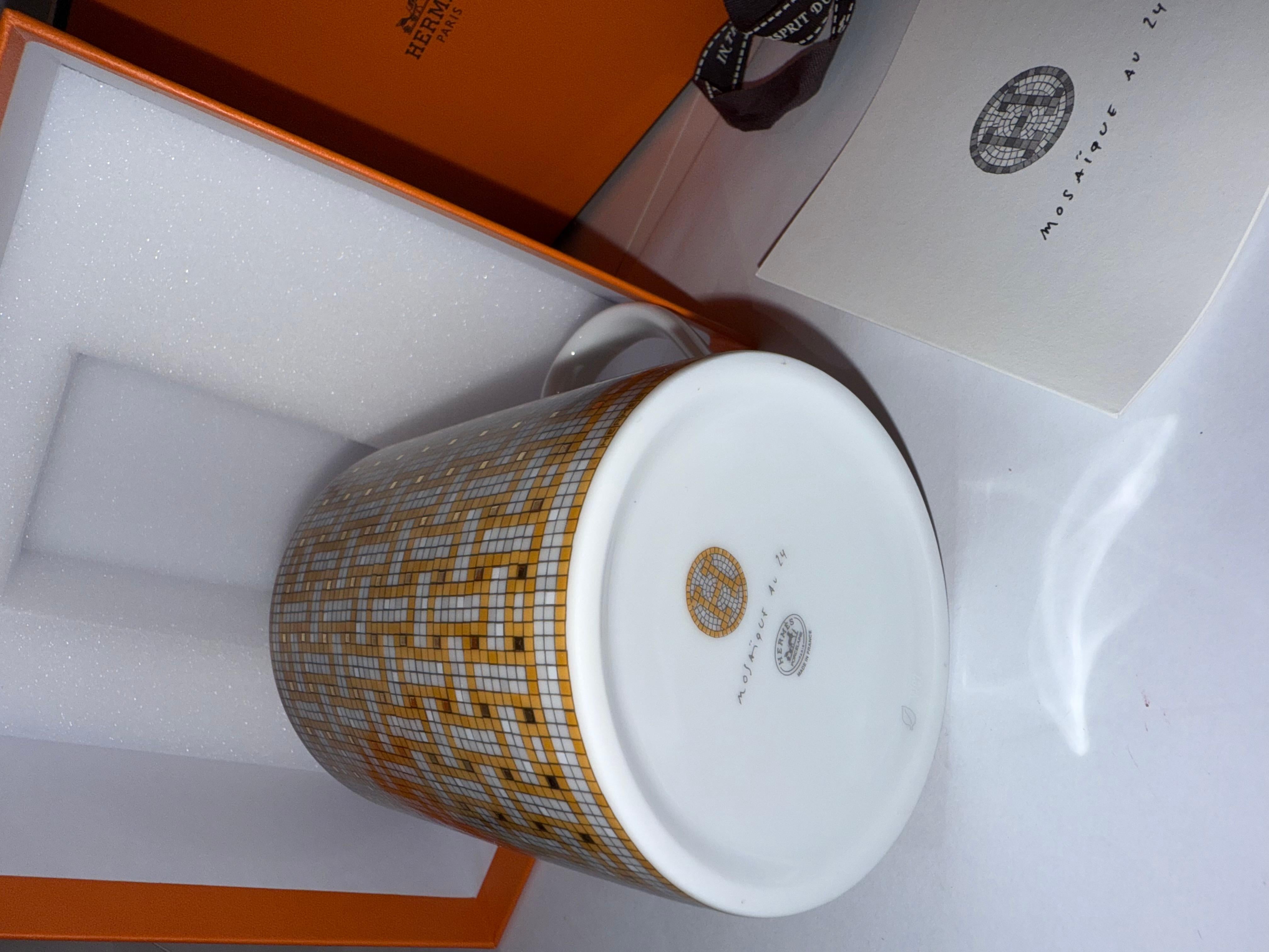 Gold Hermes Mug Mosaique au 24 gold