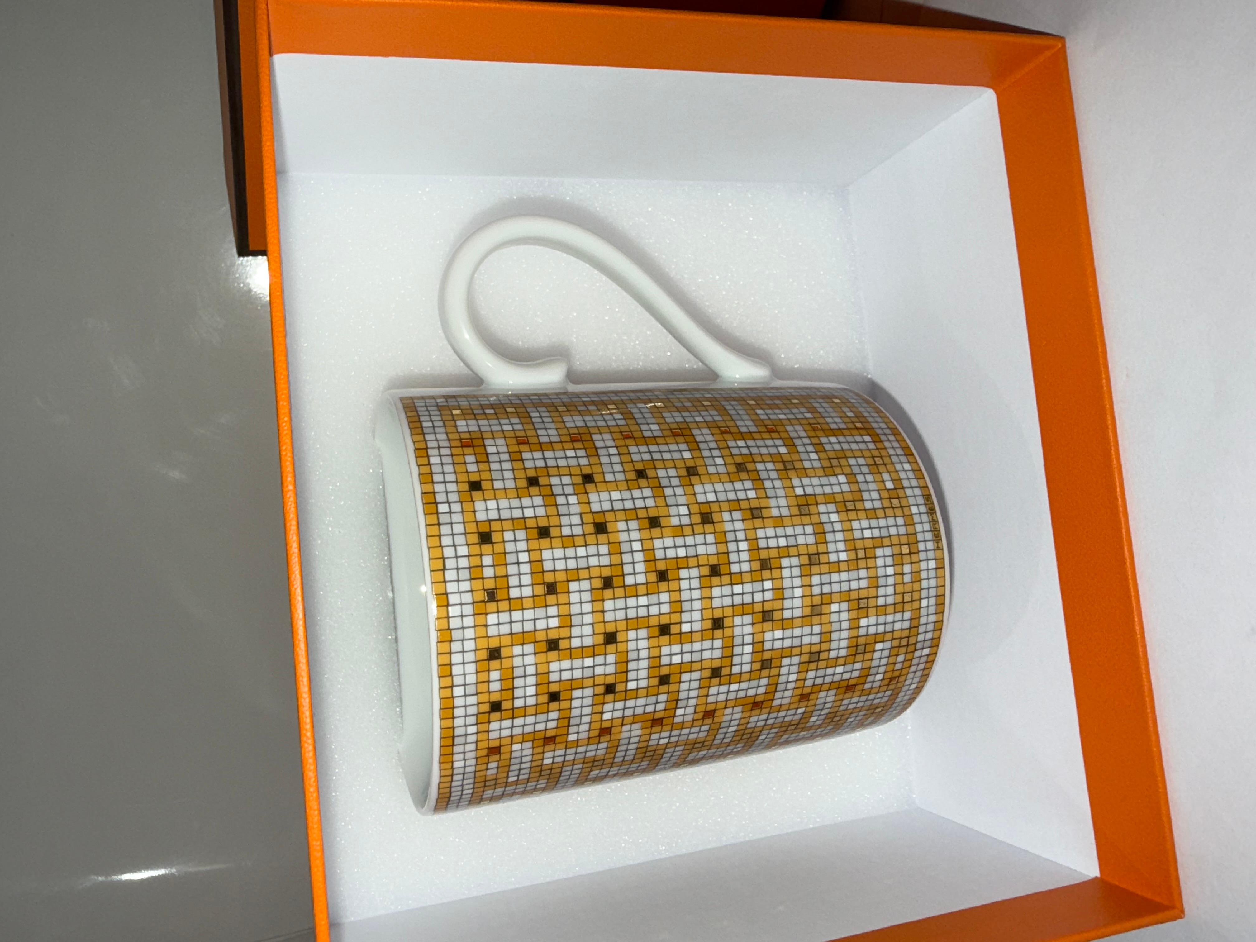 Women's or Men's Hermes Mug Mosaique au 24 gold