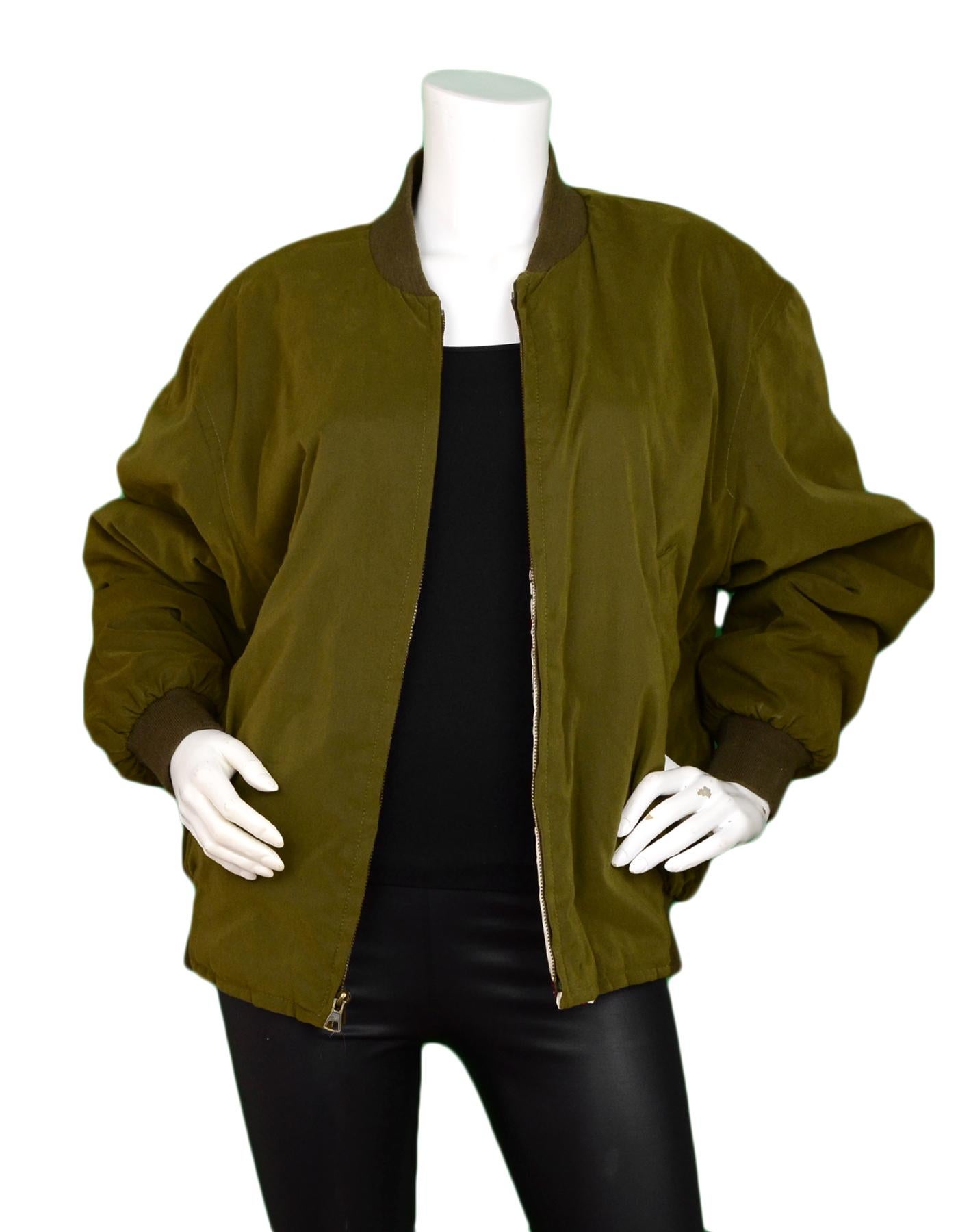 hermes vintage bomber jacket