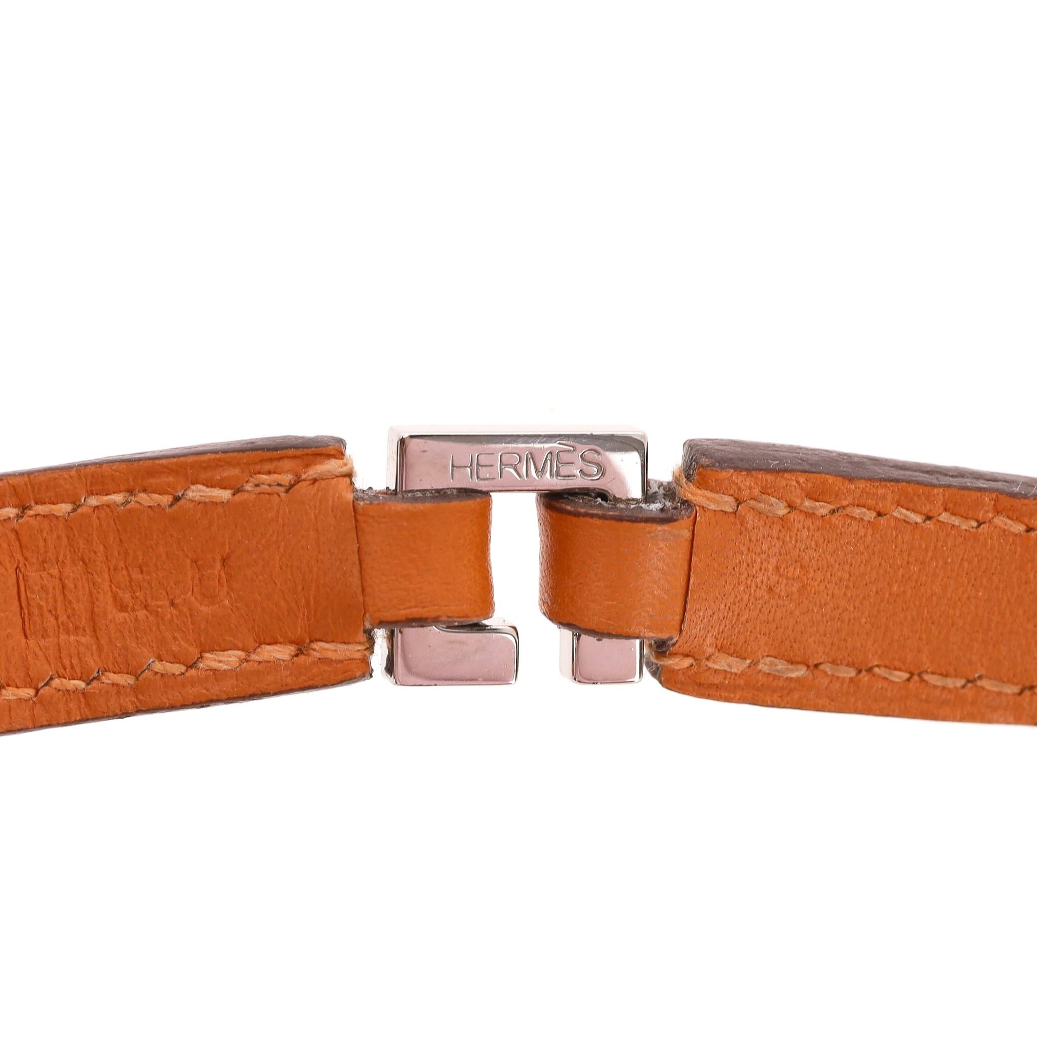 Hermes Multi Stud Medor Rockstud Leather Wrap Bracelet For Sale 1