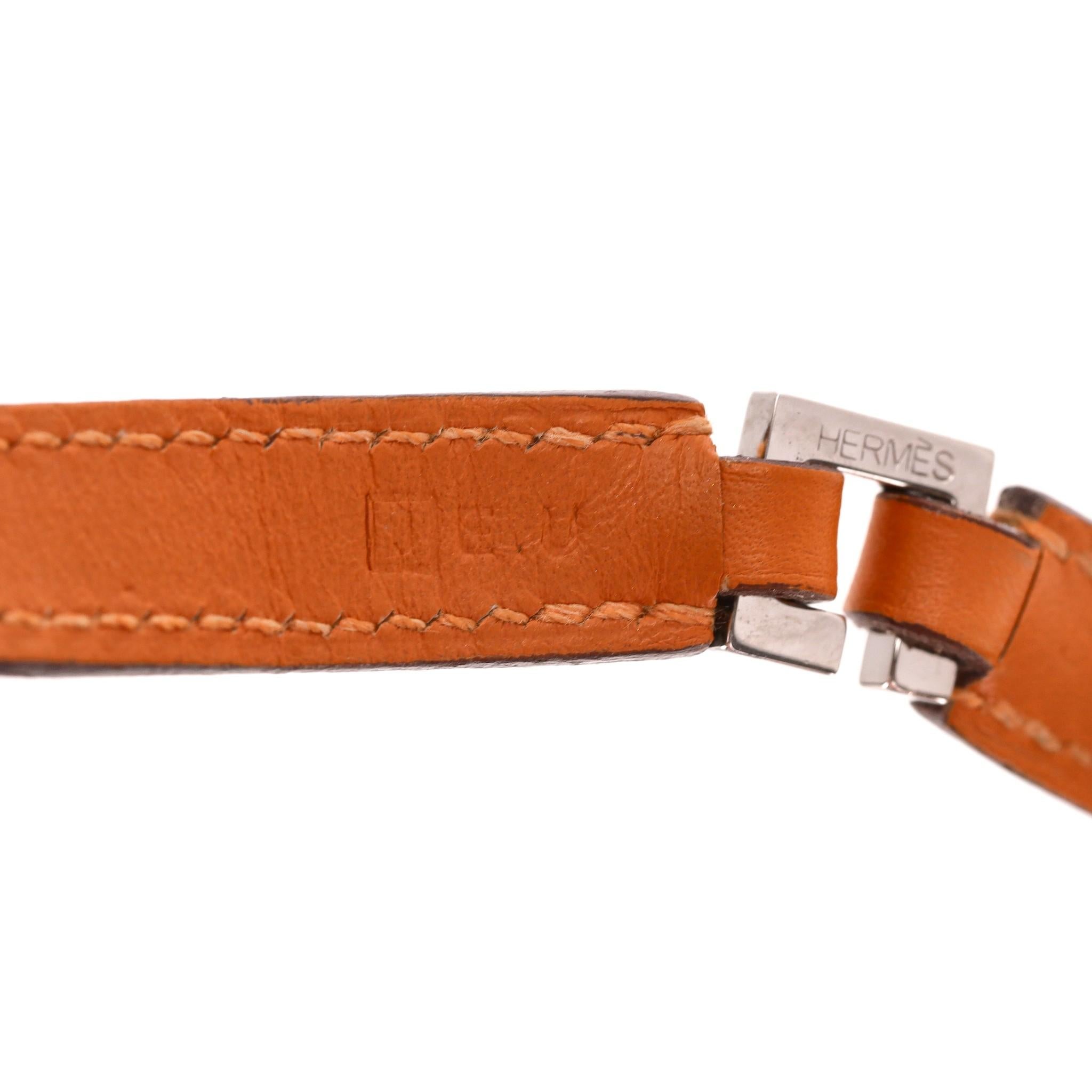 Hermes Multi Stud Medor Rockstud Leather Wrap Bracelet For Sale 2