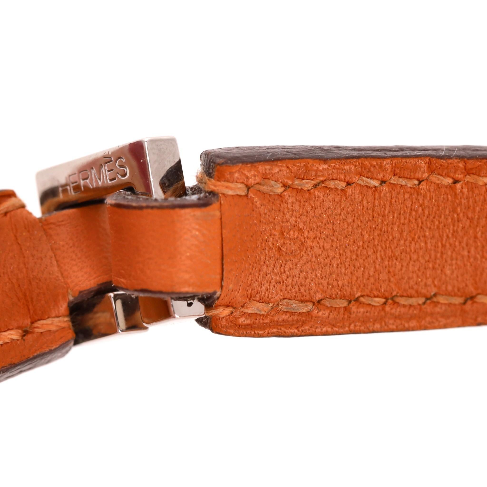 Hermes Multi Stud Medor Rockstud Leather Wrap Bracelet For Sale 3