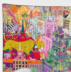 Hermes Multico Animapolis by Jan Bajtlik Silk Scarf