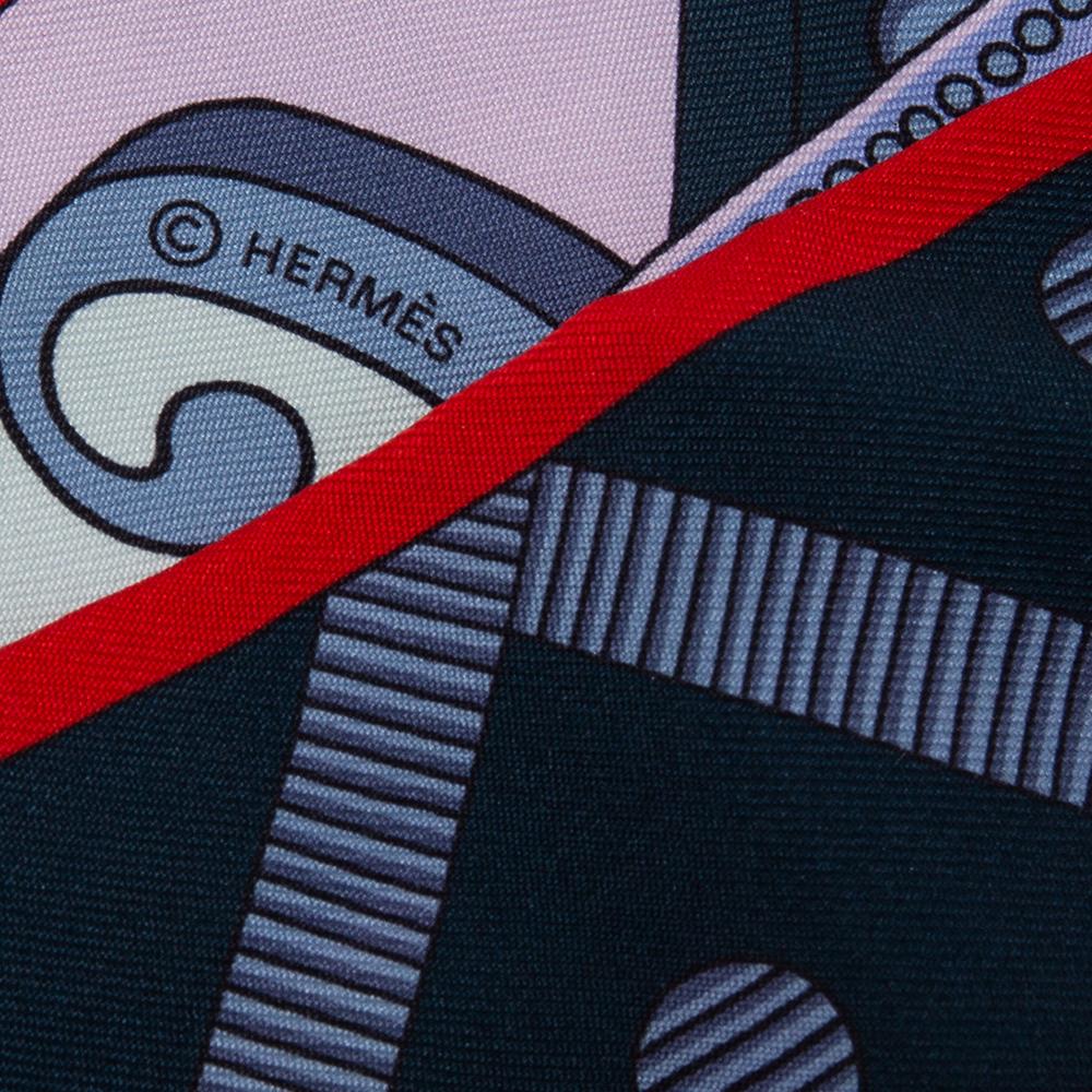 da uomo o donna Hermès Balade en Berline in seta Twilly multicolore