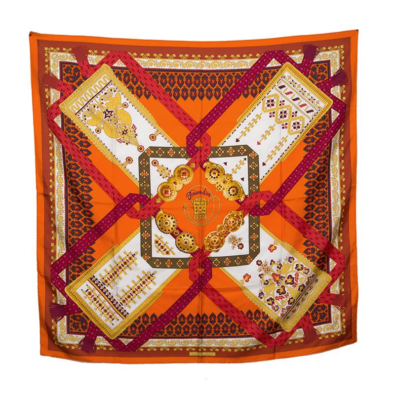 Complete your ensembles with a touch of luxury using this Hermes scarf! Designed in unique prints with hemmed edges, the silk scarf simply delights. It will surely make one stylish accessory in your closet.

Includes: The Luxury Closet Packaging,