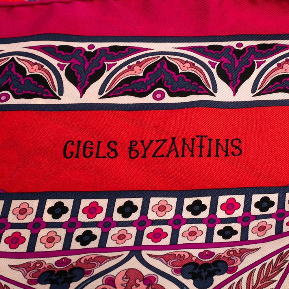 Women's Hermes Multicolor Ciels Byzantins Printed Silk Square Scarf