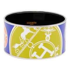 Hermès - Bracelet extra-large en émail multicolore Confettis D'Ex Libris