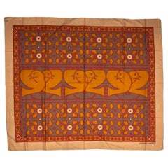Sarong en coton et soie multicolore Hermès