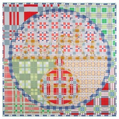 Hermes multicolor EX-LIBRIS A CARREAUX 90 silk twill Scarf