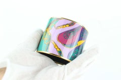 Hermès Multicolor Extra Ultra Mega Wide Bangle 48hz1009 Bracelet