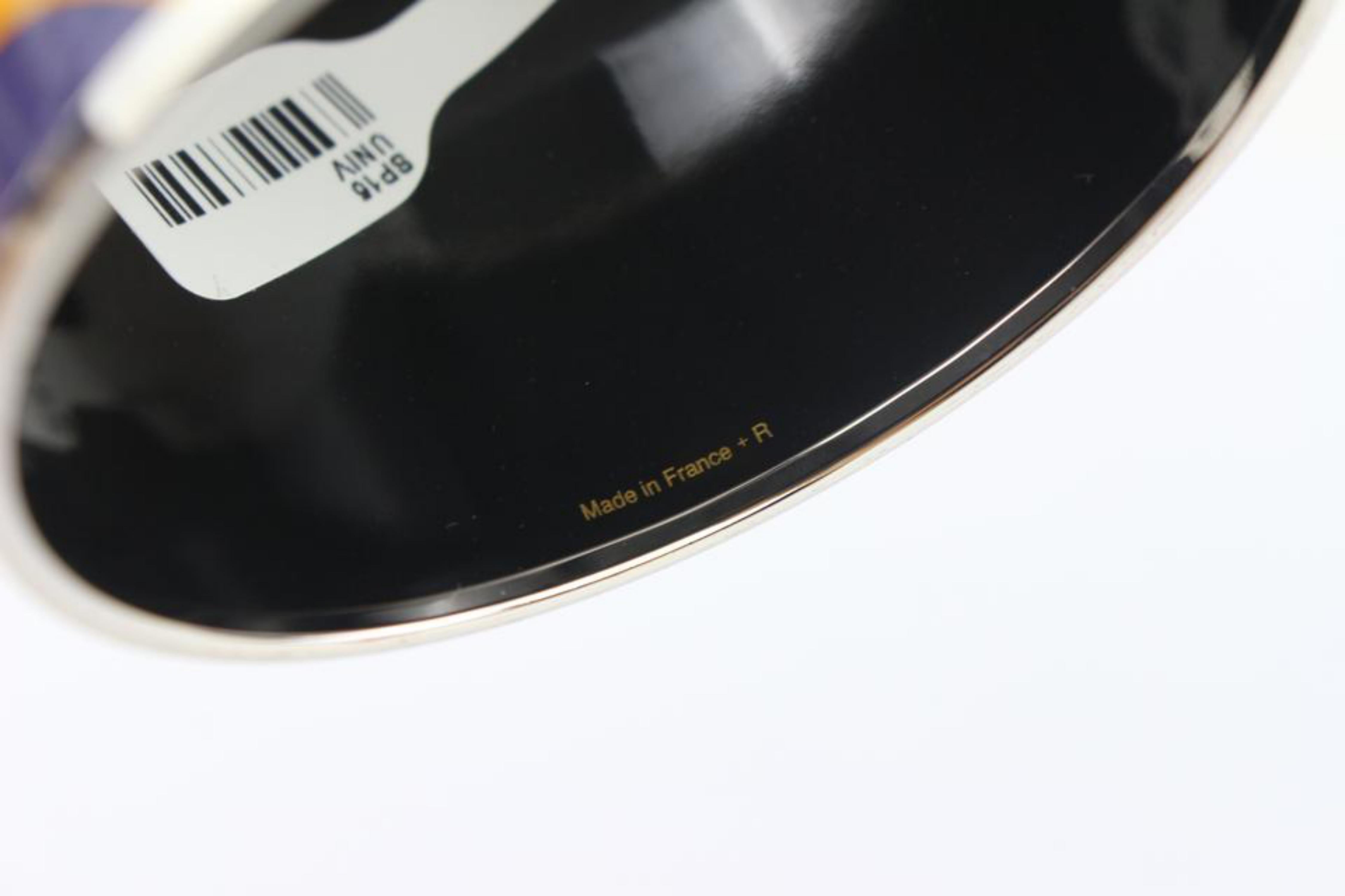 Hermès Multicolor Extra Ultra Mega Wide Enamel Bangle 9001zh64 Bracelet For Sale 2