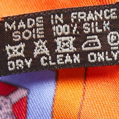 Hermes Multicolor Flanerie A Versailles Printed Silk Square Scarf