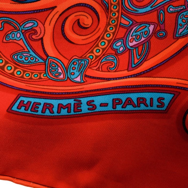 Hermes Multicolor La Charmante Au Animaux Printed Silk Square Scarf For ...