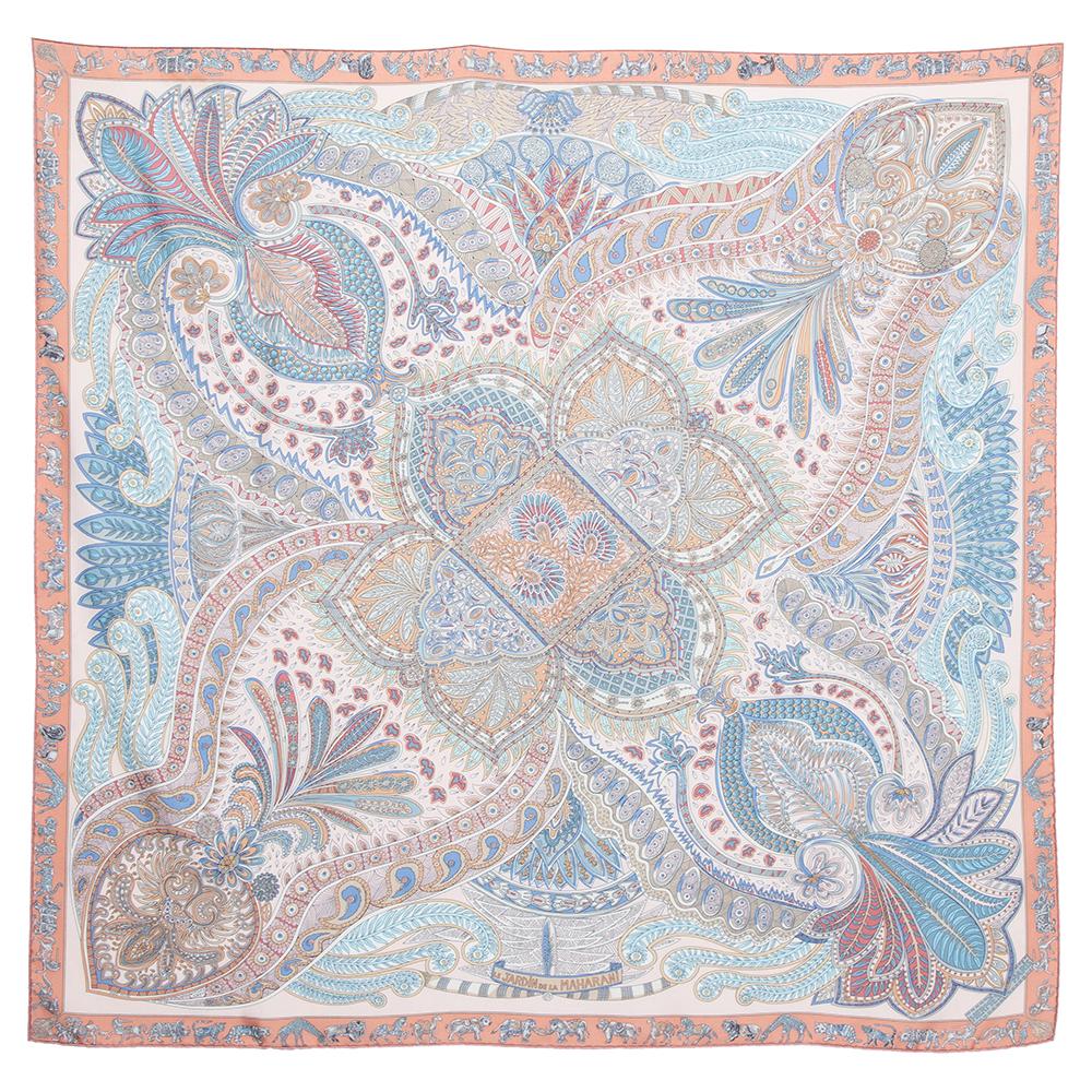 Hermès Multicolor Le Jardin De La Maharani Silk Scarf