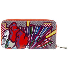 Hermès Multicolor Leder Pegasus Pop Azap Lange Brieftasche