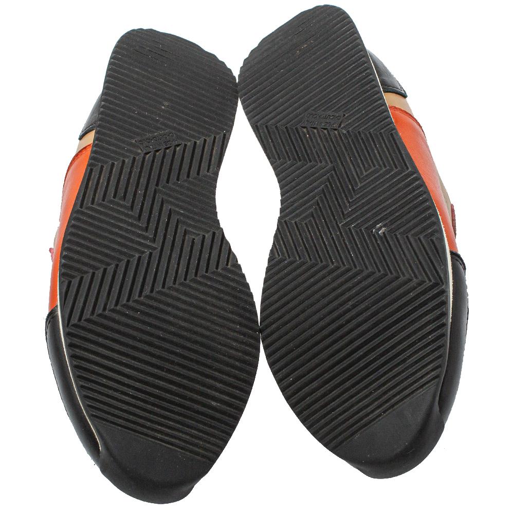 Hermes Multicolor Leather Trial Low Top Sneakers Size 36 In Good Condition In Dubai, Al Qouz 2