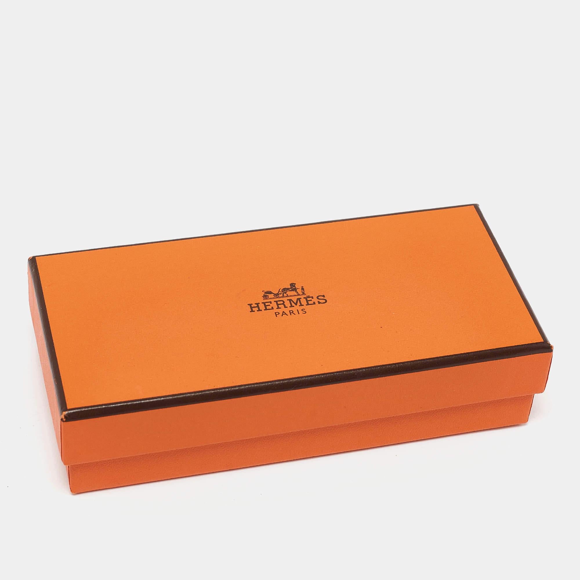 Hermes - Nœud papillon en soie imprimée multicolore en vente 1