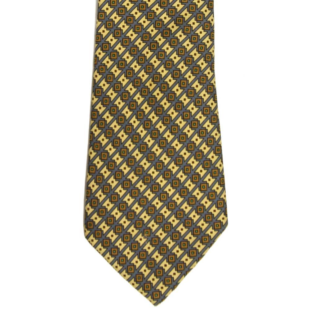Hermès Multicolor Printed Silk Vintage Tie, 1990s In Excellent Condition In Lugo (RA), IT