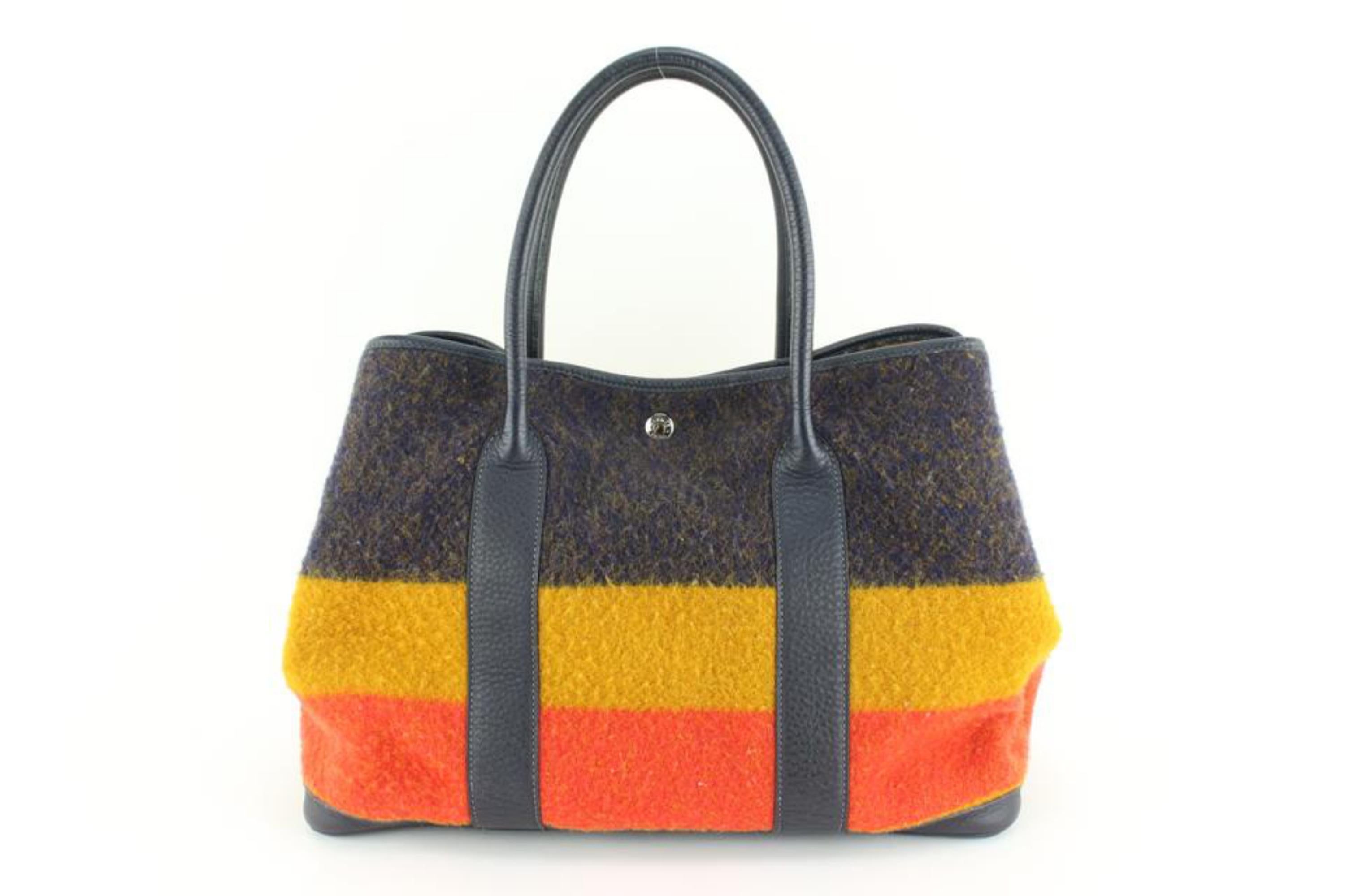 Hermès Multicolor Rocabar Garden Party Tote 18h69s In Good Condition In Dix hills, NY