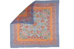 Hermès Multicolor Silk Chiffon Shawl
