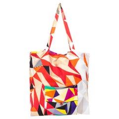 Hermes Multicolor Silk Petit H Shopping Bag