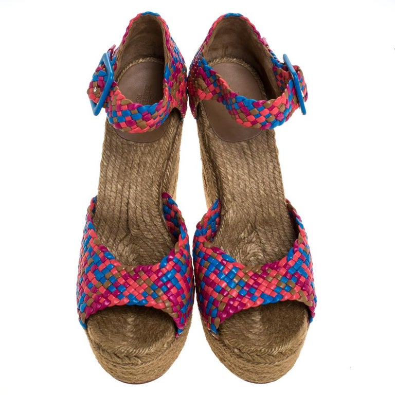multicolor espadrille sandals