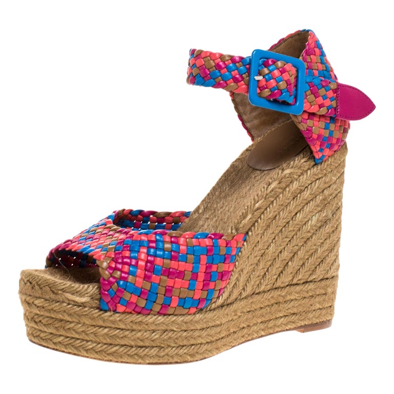 multicolor espadrille sandals