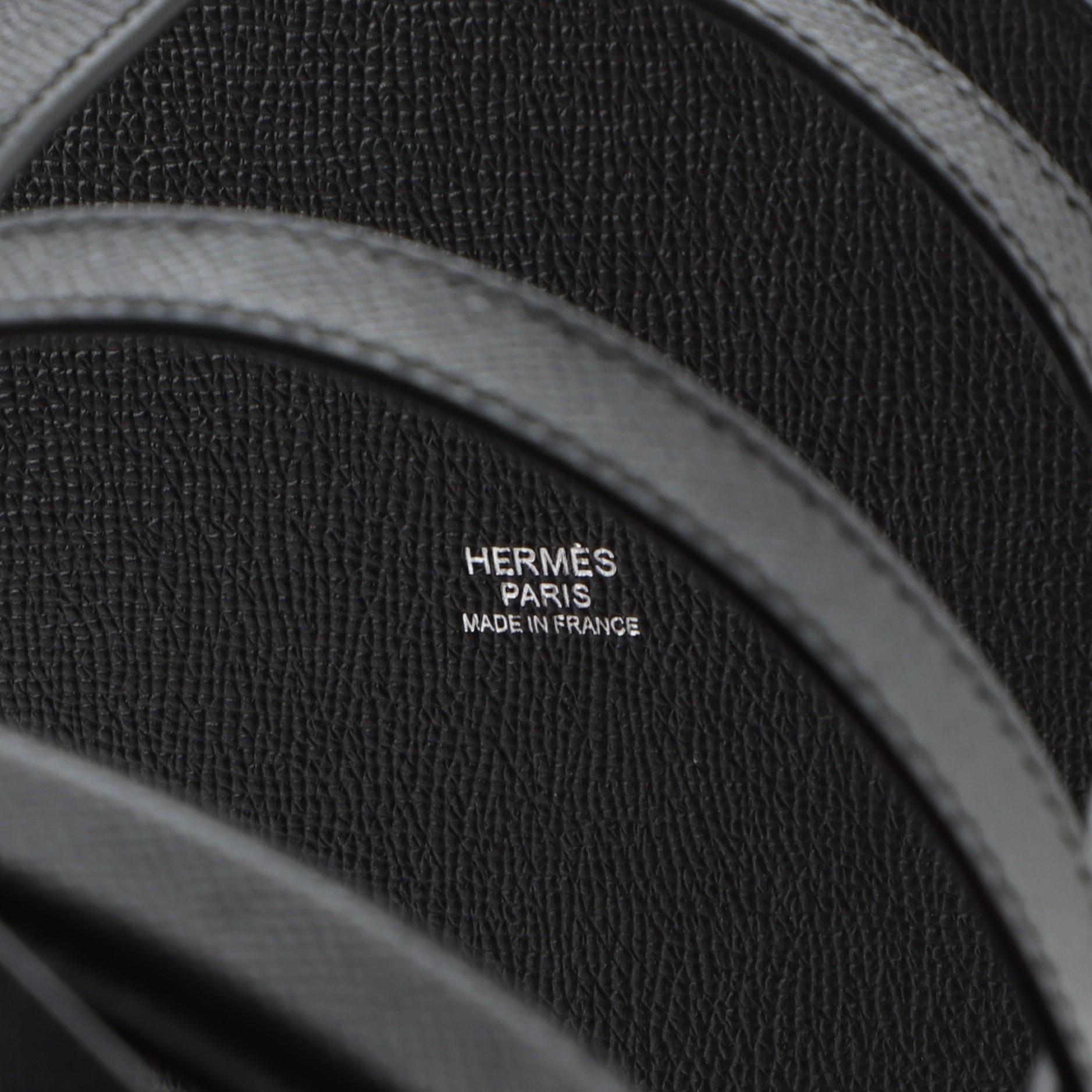 Hermes Musardine Bucket Bag Printed Silk and Epsom 1