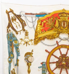 Hermes Musee by Philippe Ledoux Silk Scarf