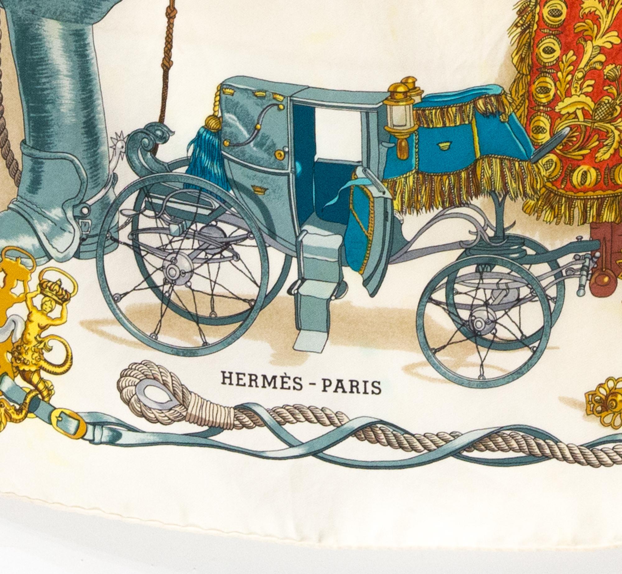 Hermes Musee by Philippe Ledoux Seidenschal im Angebot 2