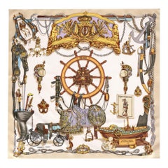 Hermès 'Musee' Silk Scarf By by Philippe Ledoux