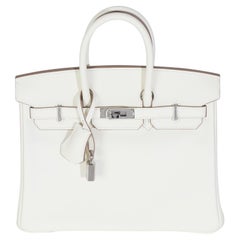 Hermès Mushroom Swift Birkin 25 PHW